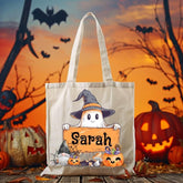 halloween treat bags trick or treat bag kids halloween bag custom candy bag personalized gift halloween gifts personalized tote candy bag for kids halloween tote bag halloween candy bag canvas halloween oogie boogie not so scary